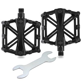 Pedals Bicycle, Bicycle Pedals, MTB Pedals, Bicycle Pedals, Sealed Bearings Bicycle Pedals for Mountain Bike, Road Bike, Trekking Pedals (Black)