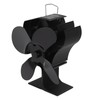Heat Powered Stove Fan Self Starting Heat Resistant Aluminum Alloy