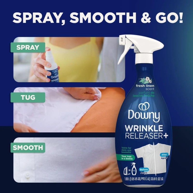 Downy Wrinkle Releaser Spray Travel Size 3oz 2 Pack Odor