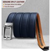 Men Belt,BULLIANT Ratchet Click Sliding Leather Belt for Gift Men