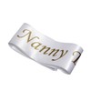 Nanny to Be Sash White, Satin Baby Shower Decorations, Gifts