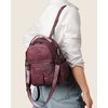 FADEON Mini Backpack Purse for Women, Designer Leather Cute Roomly