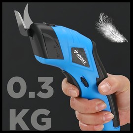 ADESKE Cordless Electric Scissors 3.7V USB Rechargeable Sewing, Scrapbook, Handmade Alloy Steel Electric Scissors For Cutting Fabric, Cardboard, Carpet