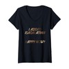 Womens I Added Isaoa Atima Happy Now Melanin Design V-Neck