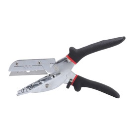 Multifunctional Trunking/Miter Shears for Angular Cutting of Moulding and Trim, Adjustable Degree Multi Angle Miter Shear Cutter Hand Tools with 10 SK5 Blades