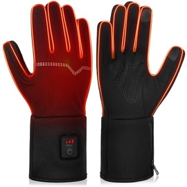 V.Step Heated Gloves for Men Women Rechargeable, Winter Gloves Electric Heated Glove Liners for Work, Skiing, Cycling S