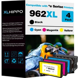 962XL 962 Ink for HP 962XL Ink Cartridges Combo Pack Compatible for HP Ink 962 HP962xl, Work with HP OfficeJet Pro 9015e 9018e 9025e 9010 9020 9015 9018 9025 Printer with hp+ Service