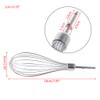 MEELYHOME Electric Egg Beater Accessories Frother Mixer Whisk Stainless Steel