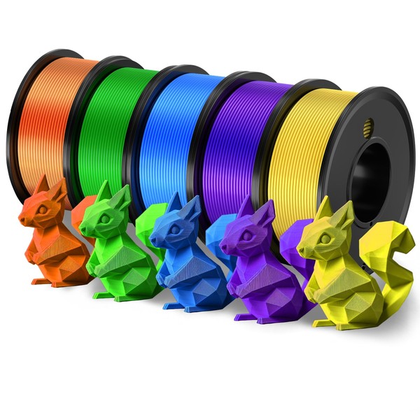 3D Printing Filament - 5 Color Printing Filament Orange Green