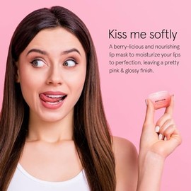 grace & stella- Berry Kissable Lips: nuestro bálsamo labial de frutos rojos jugoso y delicioso, elogiado en los premios Beauty Shortlist Awards de 2024, combina ingredientes derivados de plantas como