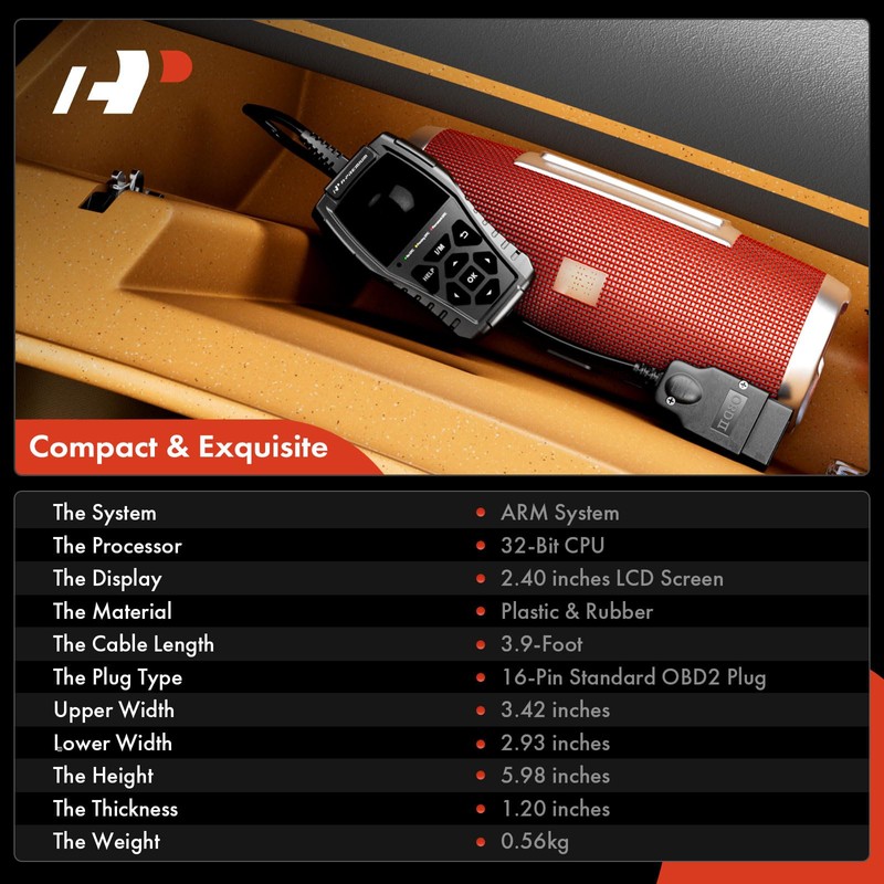 A-Premium AD200 Professional OBD2 Scanner Car Diagnostic Tool, OBDII EOBD