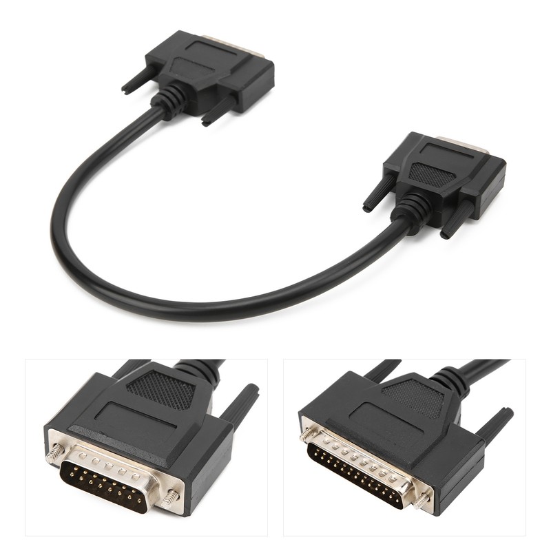 36cm/14.17in Anto Cable Connector Adapter ABS Black Good Conductivity Car