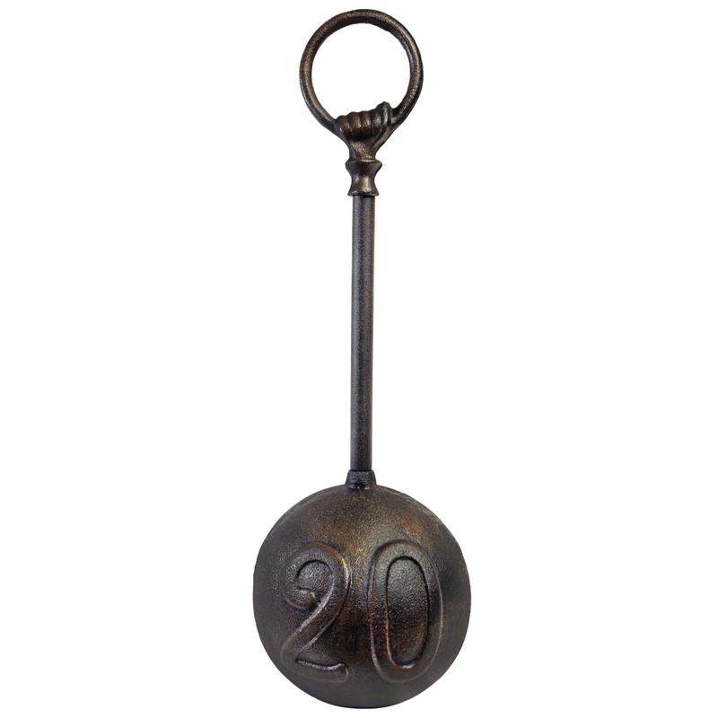 Lulu Decor, Cast Iron #20 Doorstop, Doorstop with Handle (8.6