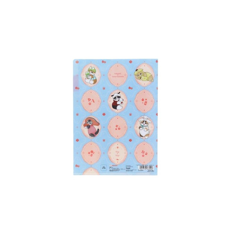 Sunstar Stationery 763026 mofusand x Sanrio Characters Clear File, A5,