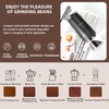 Mongdio Portable Electric Burr Coffee Grinder with 38 Adjustable Settings,