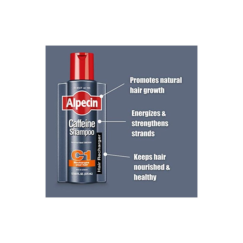 ALPECIN Multibuy 3x Champú Cafeína C1 Energizante para el Cabello