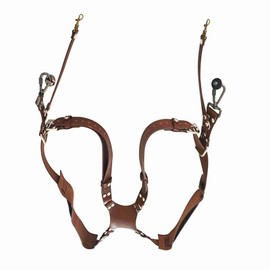 Ejoyous Camera Harness for 2 Cameras, Adjustable Dual Leather Camera Strap Double Shoulder Digital Camera Harness for Photographers