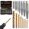 Coobeast 18pcs Screw Extractor Set and Left Hand Drill Bits