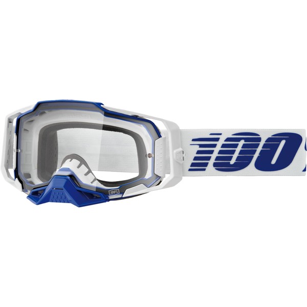 100% Armega Off-Road Goggle (Blue - Clear Lens)