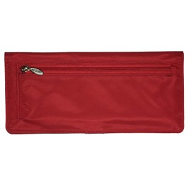 Big Skinny Executive Clutch Checkbook Wallet, Lipstick Red, Lipstick Red, one Size, Big Skinny Money Penny Coin Wallet, Holds Up to 12 Cards, Plum Dot