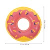 DECHOUS 10Pcs Mini Swimming Rings Inflatable Doughnut Pattern Swim Ring