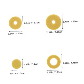 Kisangel 1 Set Felt Flute Pads for Open Hole Flutes User Friendly Installation Soft Durable Felt Material Replacement Washers Precision