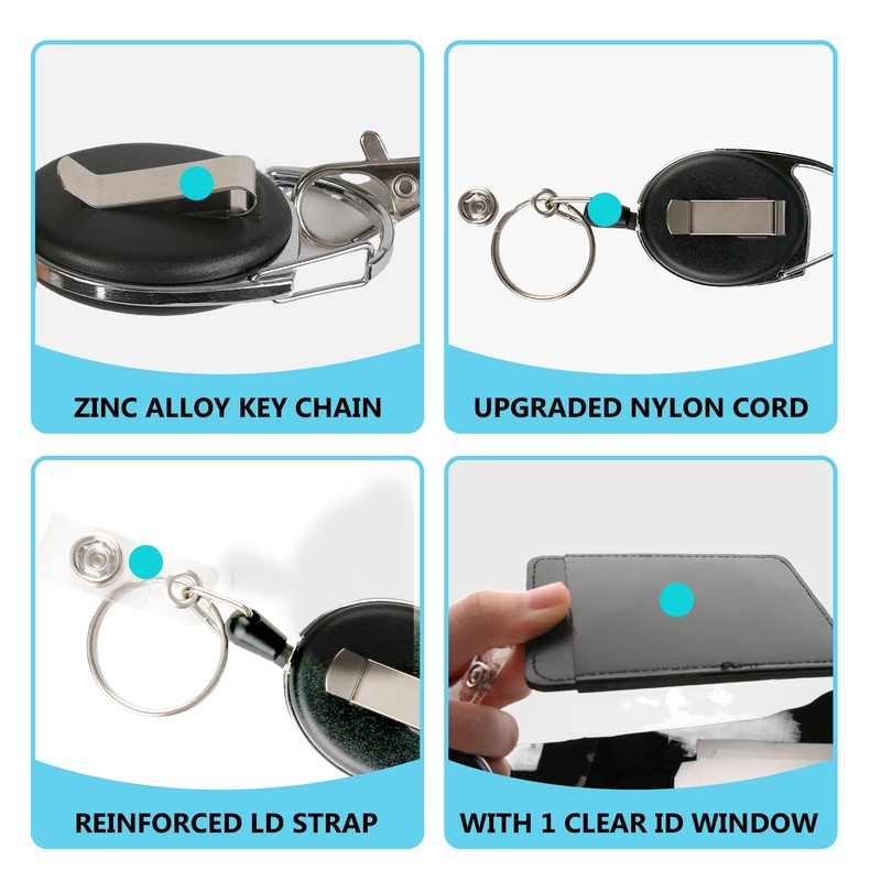 Pack of 2 ID Card Holder Vertical ID Card Holder