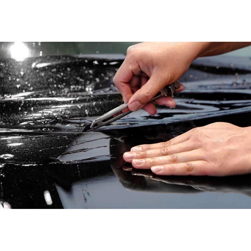 2pcs 4"x8" (10cmx20cm) Sample PPF Paint Protection Film Gloss Black