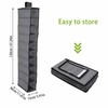10-Layer Hanging Shoe Organizer for Closet Storage – Collapsible Polyester