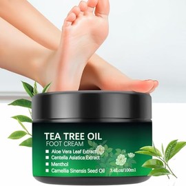 Crema Para Pies Con Árbol De Té Para Talones Agrietados Y Piel Seca | Crema Para Pies Con Aceite De Árbol De Té, Crema Para Talones Agrietados Y Remov