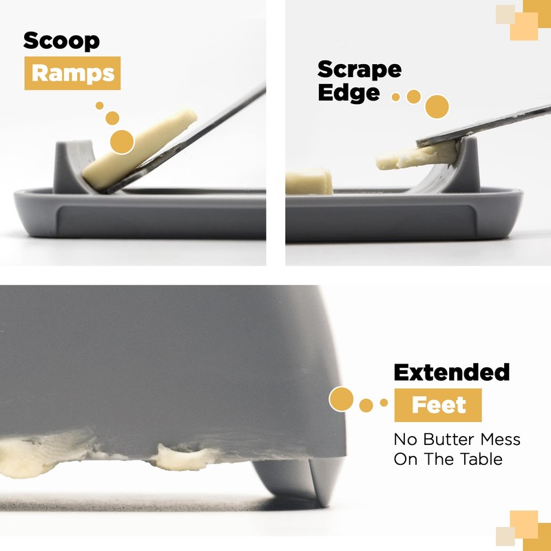 Butter Hub Butter Dish with Lid, Butter Keeper for Countertop,