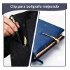 Bolígrafo Wiknices de Acero con Recambios y Estuche, Pack de