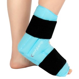 Comfytemp Comfytemp Large Ankle Foot Ice Pack Wrap 1Pack, Reusable Gel Heel Ice Packs for Injuries, Hot Cold Foot Ankle Ice Pack for Ankle Sprain