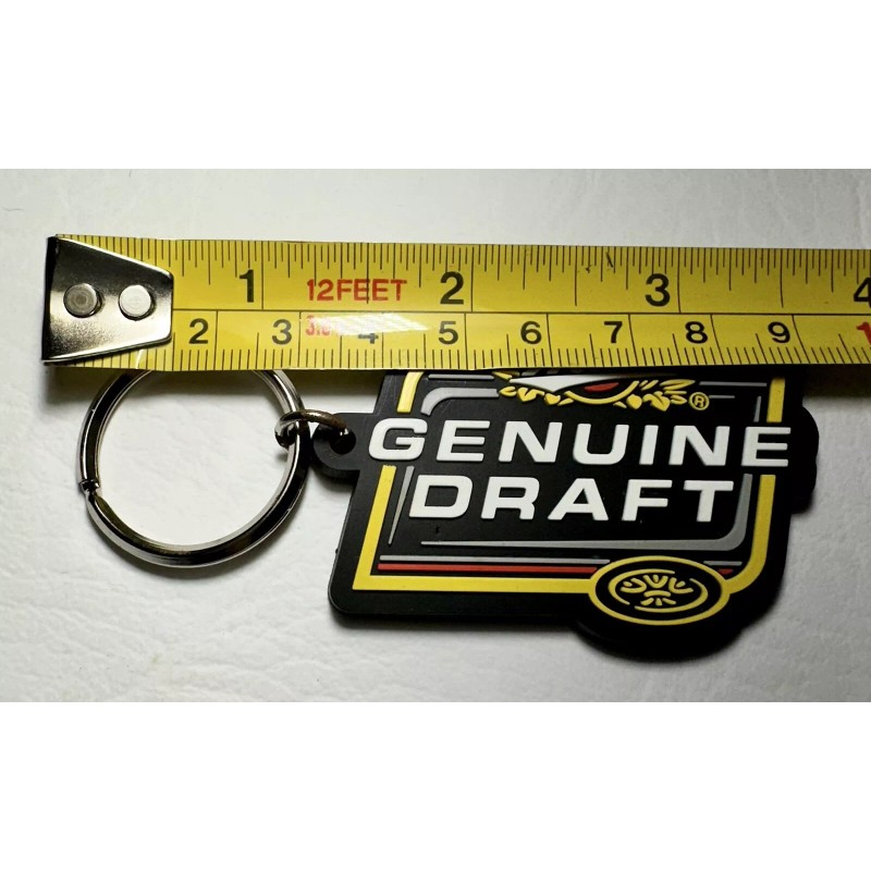 Miller Genuine Draft Beer - Soft Rubber Keychain- In Original