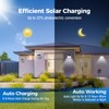 Peasur White Solar Lights Outdoor Waterproof, 6Pack 140LED Solar Powered