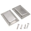 Bestgle 2 Pack Flush Recessed Sliding Rectangle Door Pull Handles