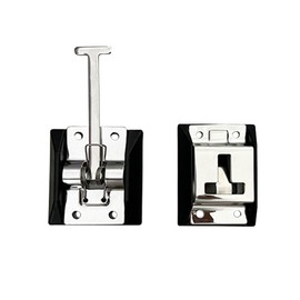 Door Lock, Trailer Door Lock with Bracket, T-shaped RV Entrance Door Holder, Polished Stainless Steel Outer Door Fixed Hook and Retainer, Applicable to Camping RV Trailers, Cargo, Trucks, Motorhomes.
