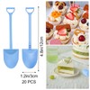 Spade Spoon, Scoop Shaped Creative Shovel, Durable Plastic Dessert Spoons,
