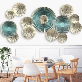 3D Flower Wall Stickers Floral Peel and Stick Wall Decals Murals Home Art Decor for Living Room Nursery Room Bedroom Office Bathroom Creative Removable DIY Flower Wall Decals (Umbrella)