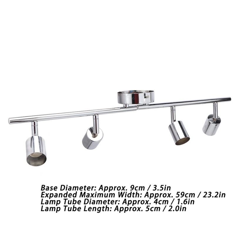 Lamp Holder 4 Head Adjustable Flexible Rotation GU10 Light Holder