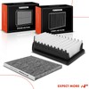 A-Premium 2-PC Engine & Cabin Air Filter with Activated Carbon