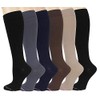 Dr Motion Ladies 6 Pair Pack Compression Socks (Assorted), Assorted,