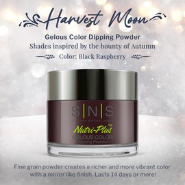 SNS Healthy Natural Nails SNS Nail Dip Powder, Gelous Color Dipping Powder - Lambrusco (Wine/Burgundy, Cream) - Long-Lasting Dip Nail Color Lasts 14 Days - Low-Odor & No UV Lamp Required - 1 OZ