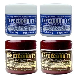 Crema Tepezcohuite Indio Papago Día Y Noche 4 Pz 60 Grms