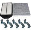 Engine & Cabin Air Filter With 5 Pack Air Cleaner