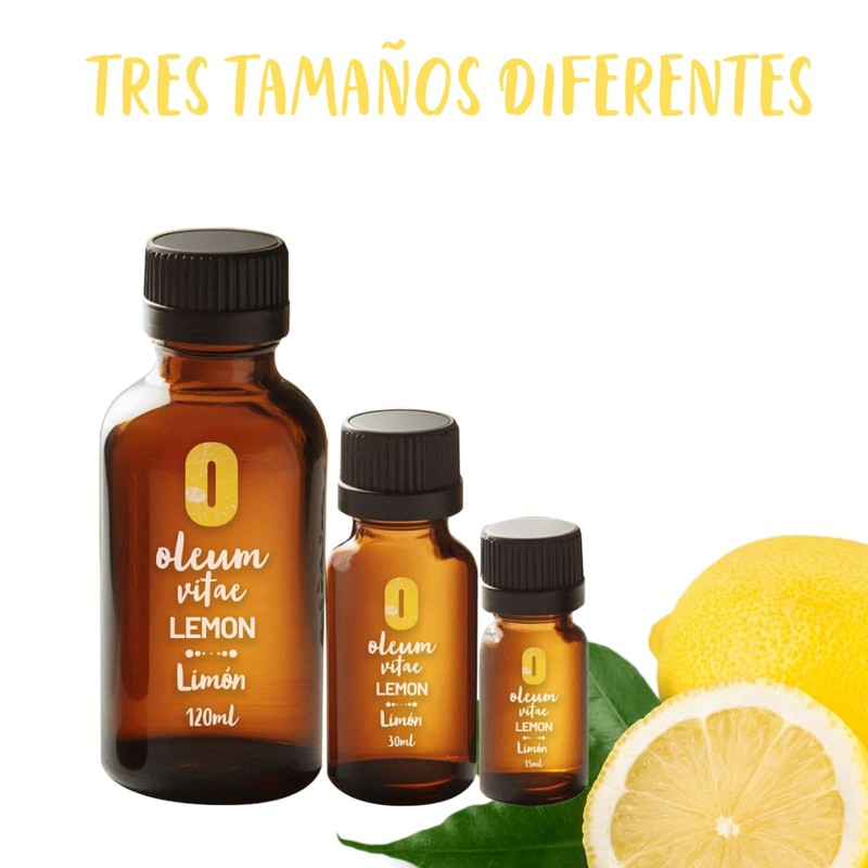 OLEUM VITAE Aceite Esencial de Limón 30ml. Citrus Limonum. 100%