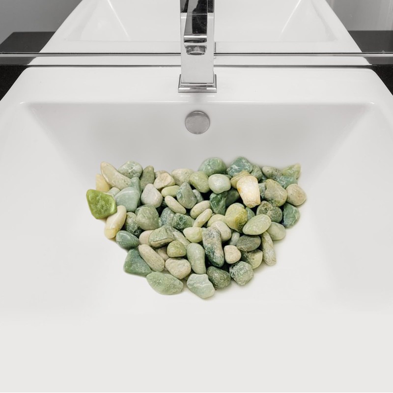 FANTIAN 5 lbs Green River Rocks for Plants, 2-3 Inch