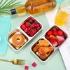 Teenyyou 12 Pcs Stainless Steel Bento Box 30 oz Metal