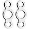 AMYSPORTS High Strength Solid Ring Fishing Stainless Steel Jigging Ring