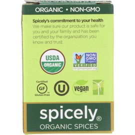 Spicely Organic Basil 0.1 Oz Certified Gluten Free
